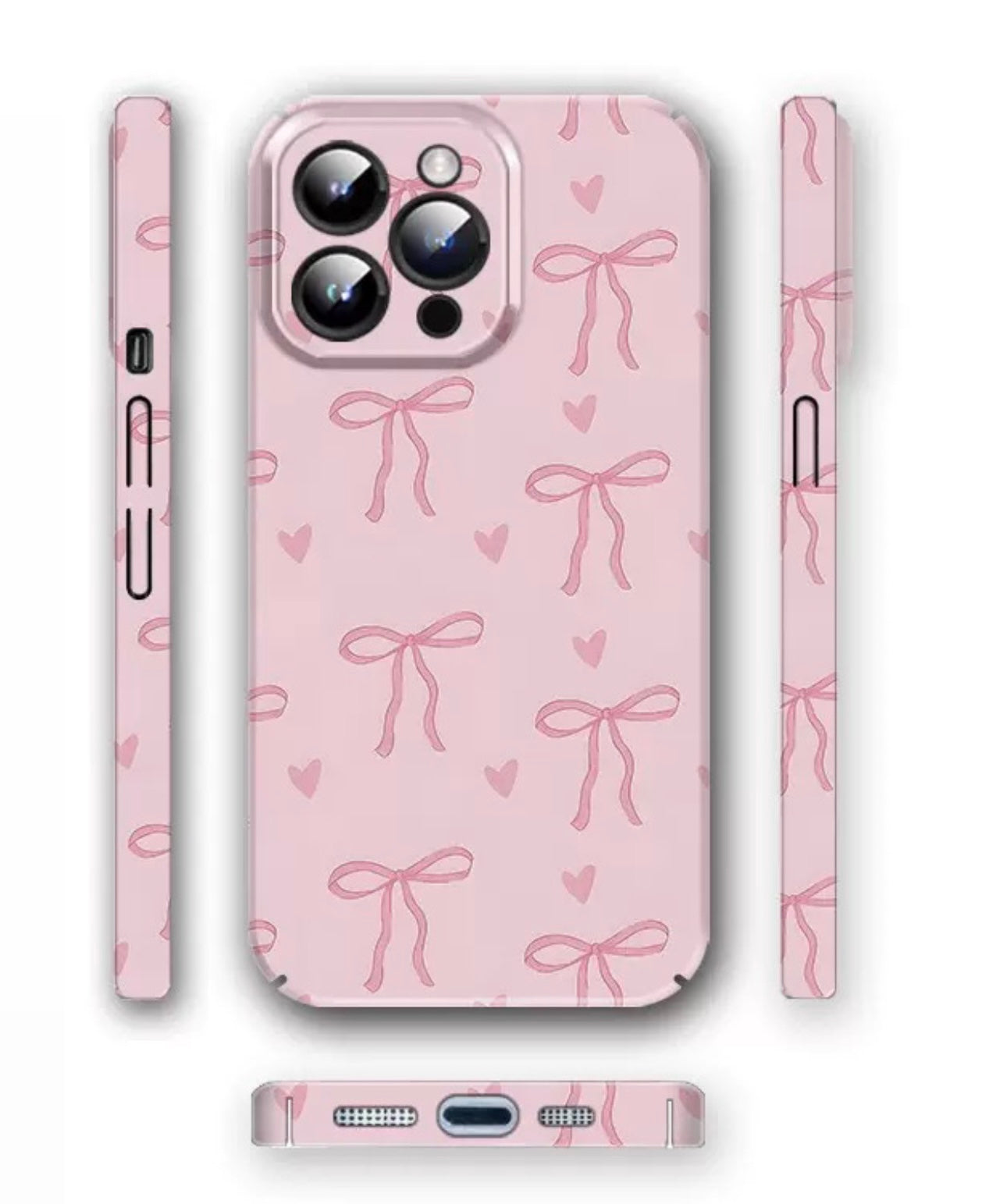 Plastic Bow Knot Case for iPhones