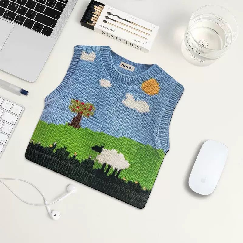Mini sweater mousepad