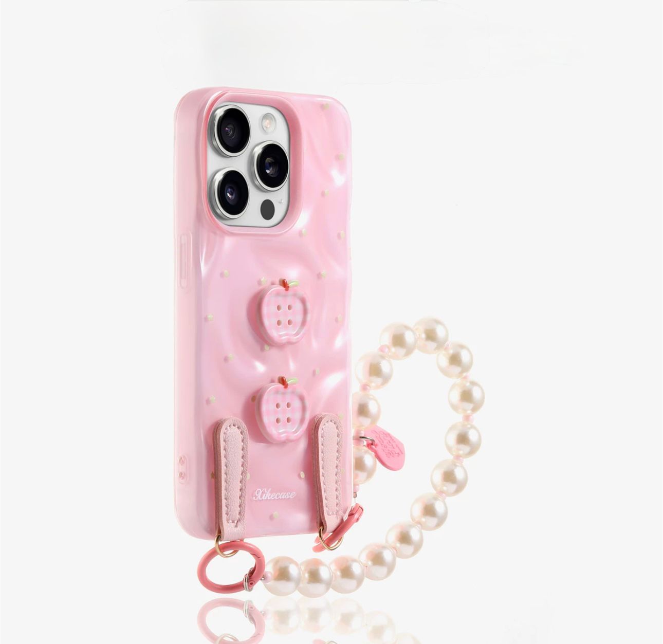 Pink button Case For iphones
