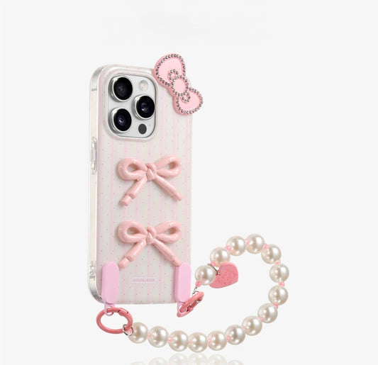 Pink Bow  Case For Iphones