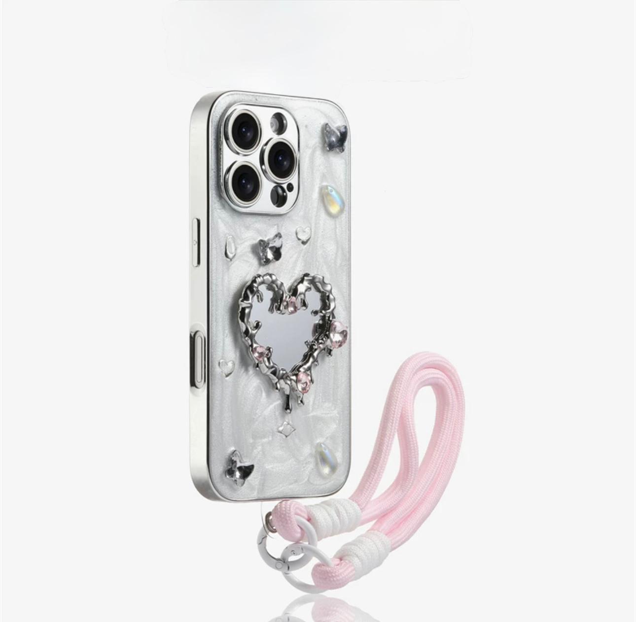 Mirror Heart & grip Case