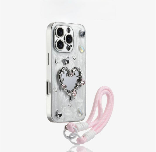 Mirror Heart & grip Case