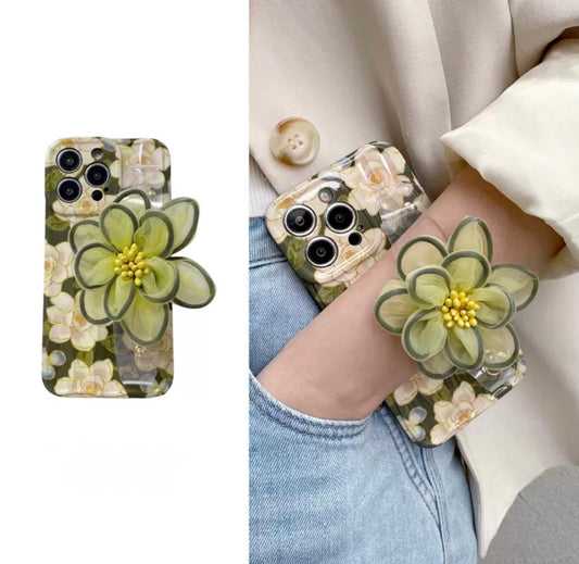 Flower Frame Case with Strap for iphones