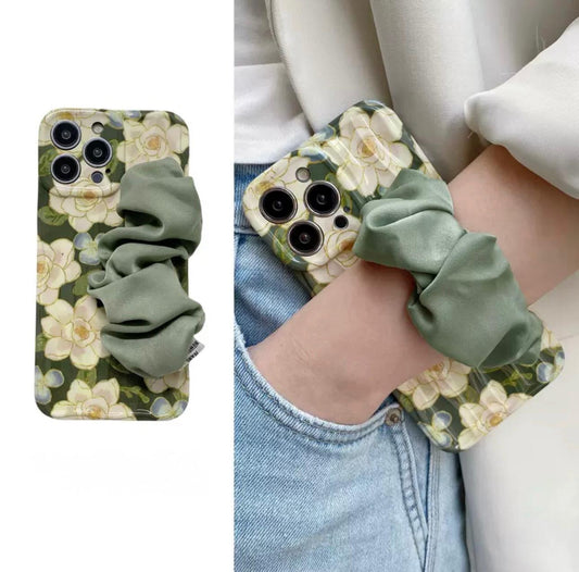 Green Scrunchie Case for iphones