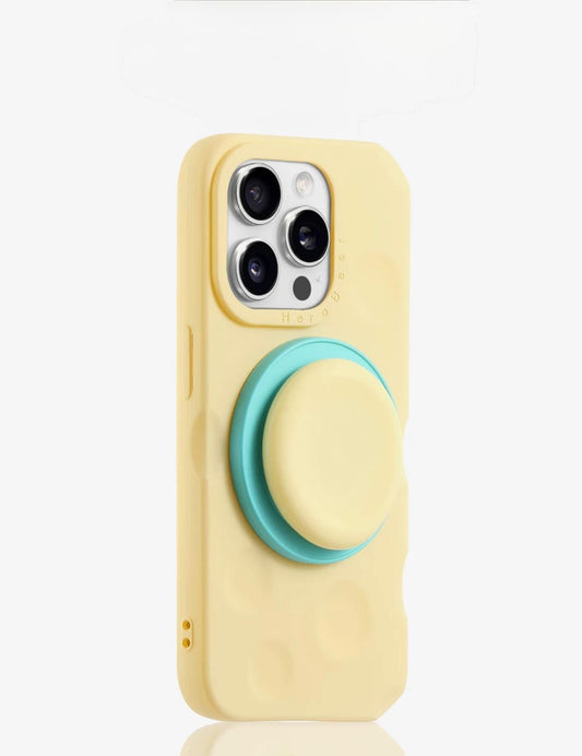 Yellow cheese case For iphones