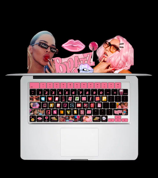 Bratz-Inspired Pink Keyboard Cover