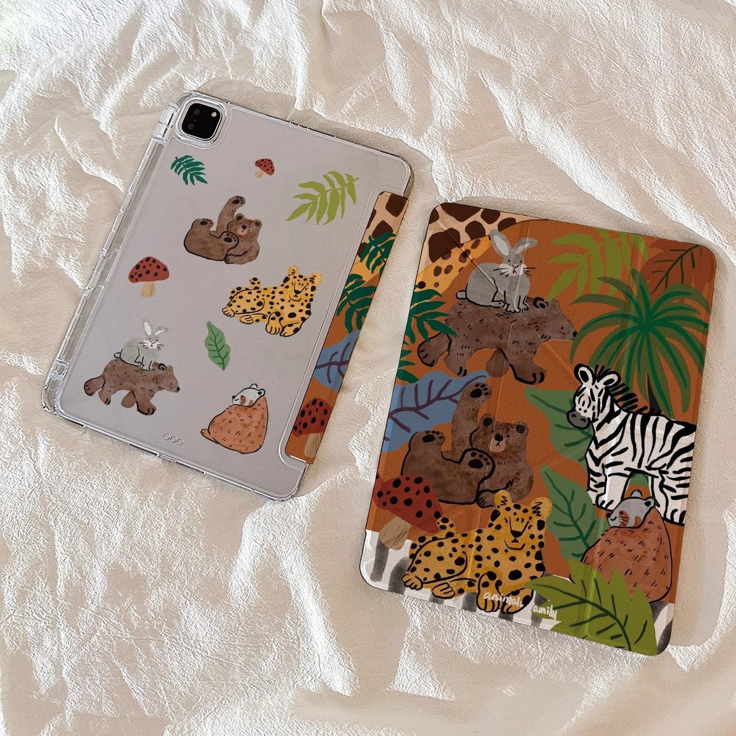 Cartoon Jungle iPad Case