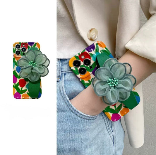 Flower Case with Strap for iphones