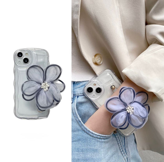 Flower Case with Grip with iPhones