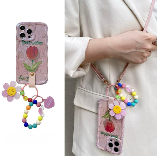 Best Wishes Case with Strap for iPhones