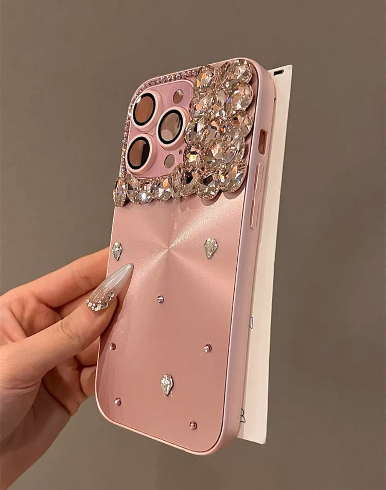 Pink rhinestone Case For iphones