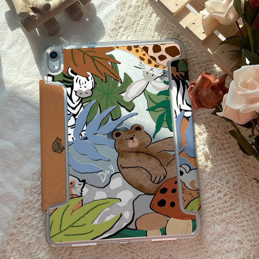 Cartoon Jungle iPad Case