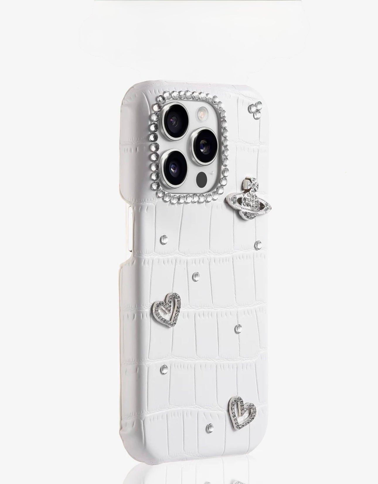 White Charm Case For iPhones