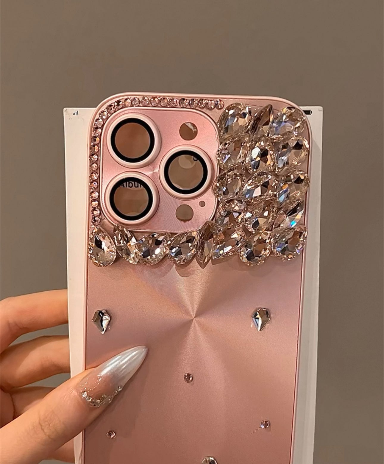 Pink rhinestone Case For iphones