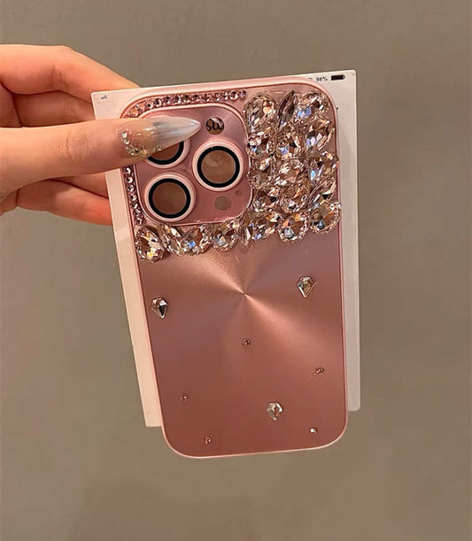 Pink rhinestone Case For iphones