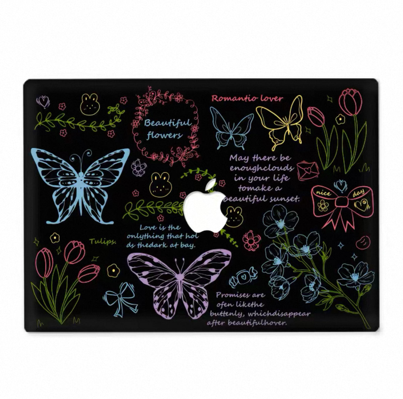 Floral & Butterfly MacBook Covers