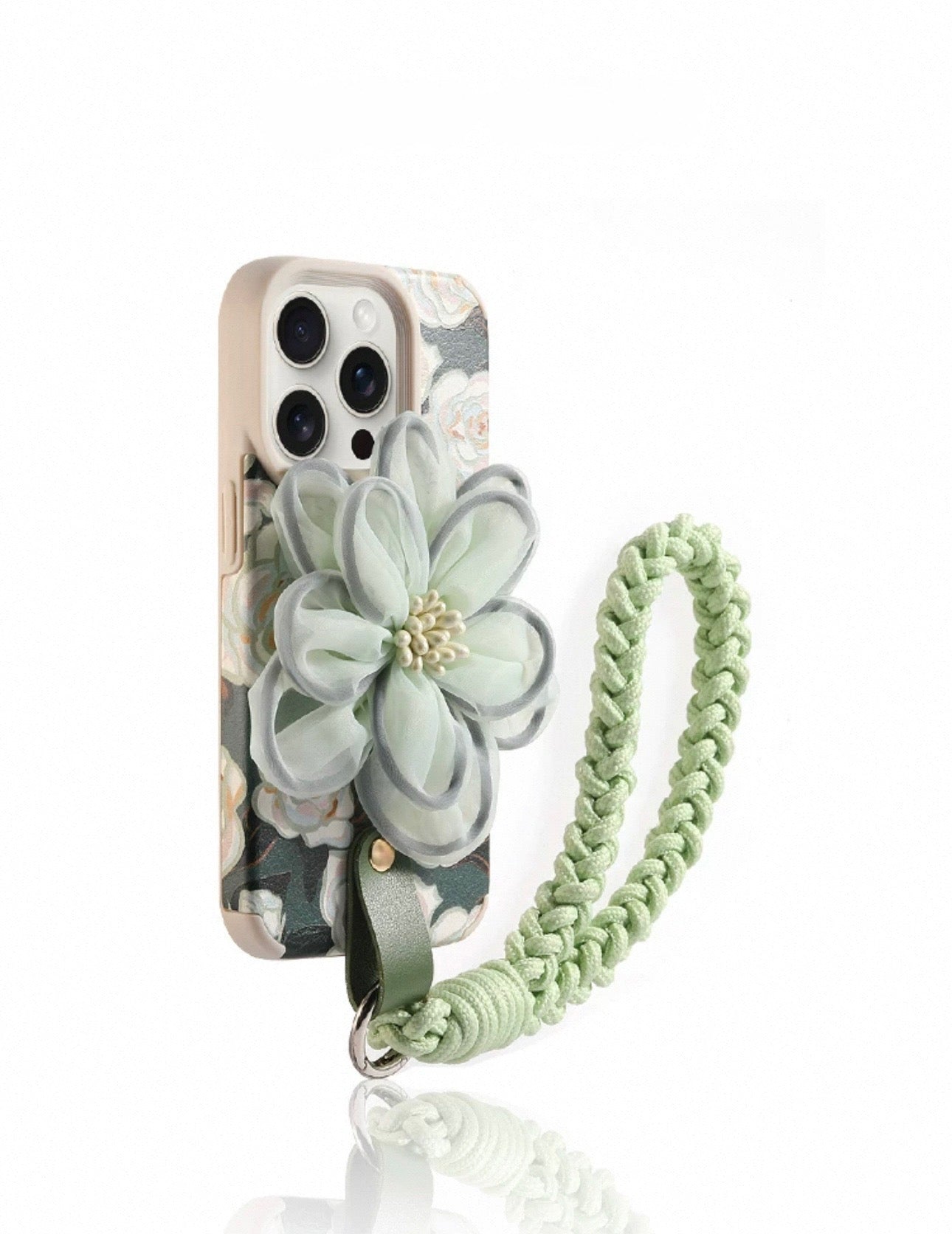 Green Floral case For Iphones