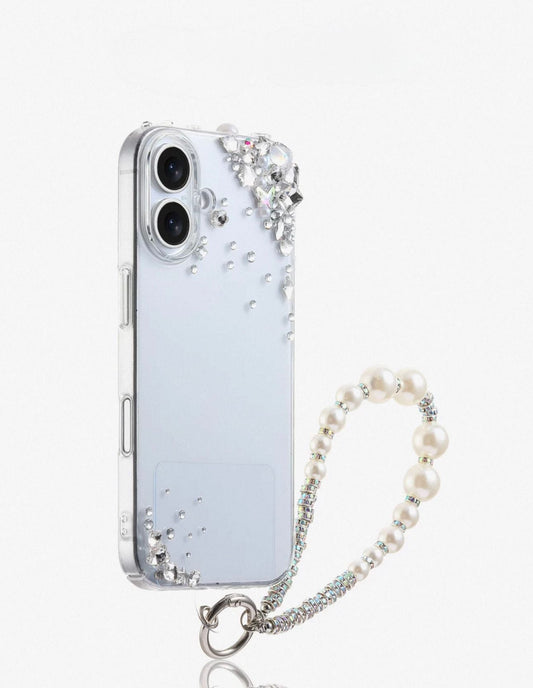 Rhinestone Case with phone charm For IPhones