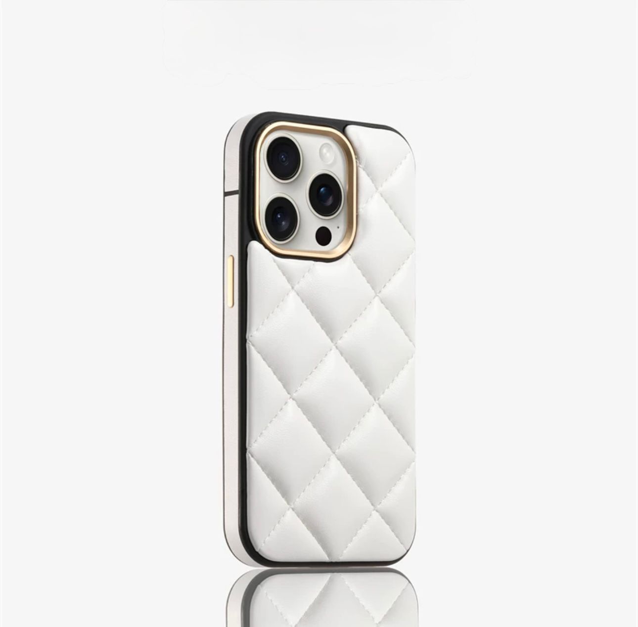 premium quilted leather case  For iphones
