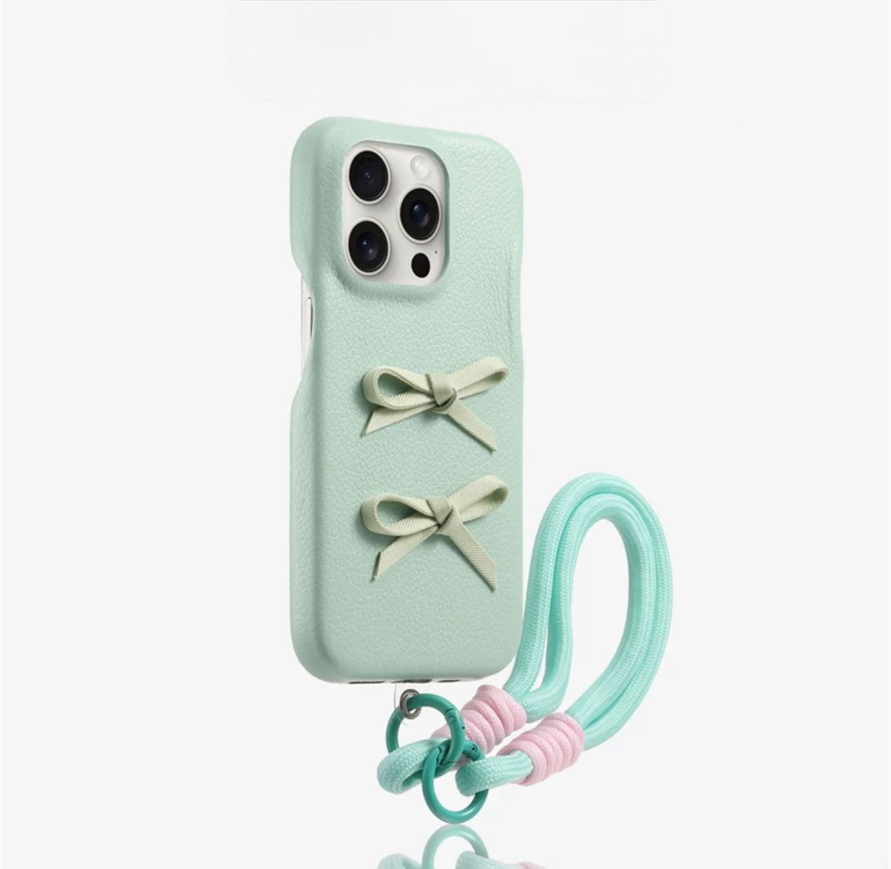 Bow case with charms For Iphones