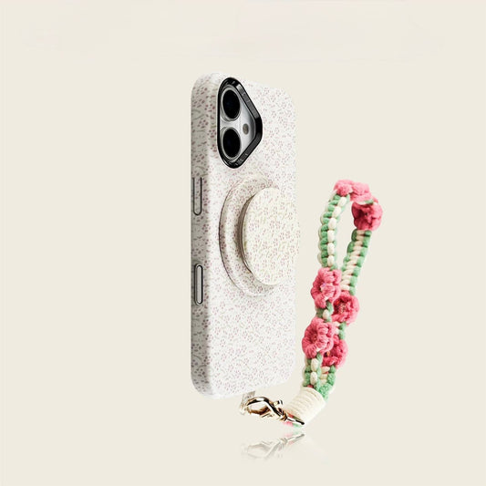 Purple flower with phone charm Case For iPhones