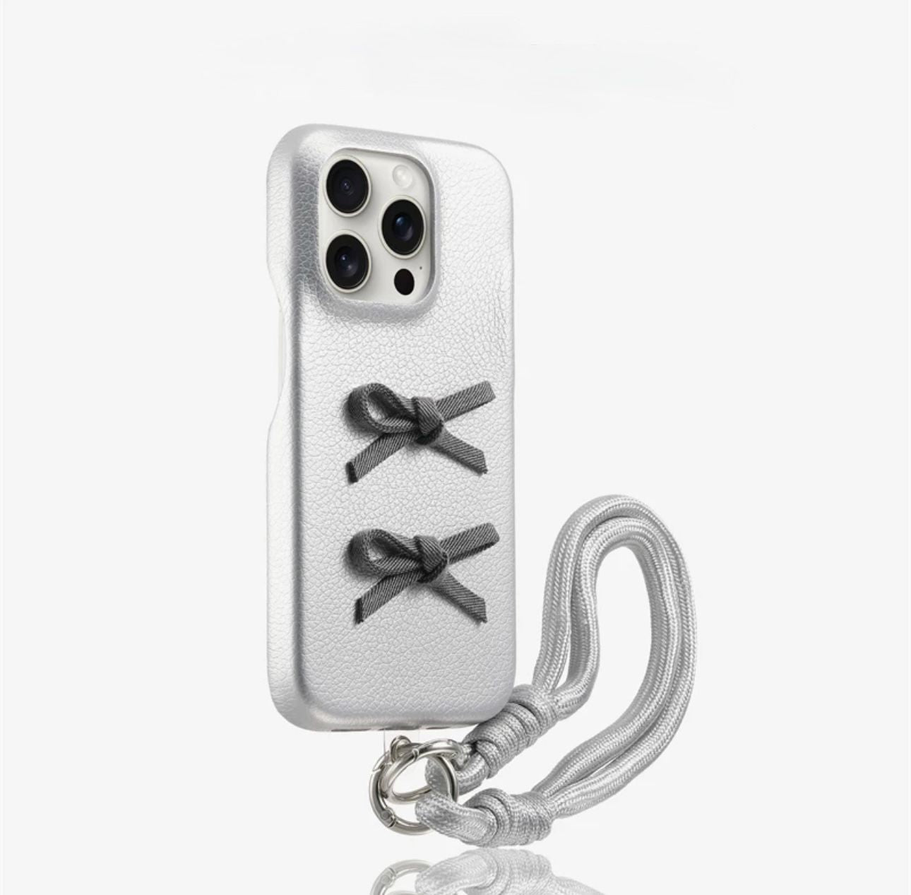 Bow case with charms For Iphones