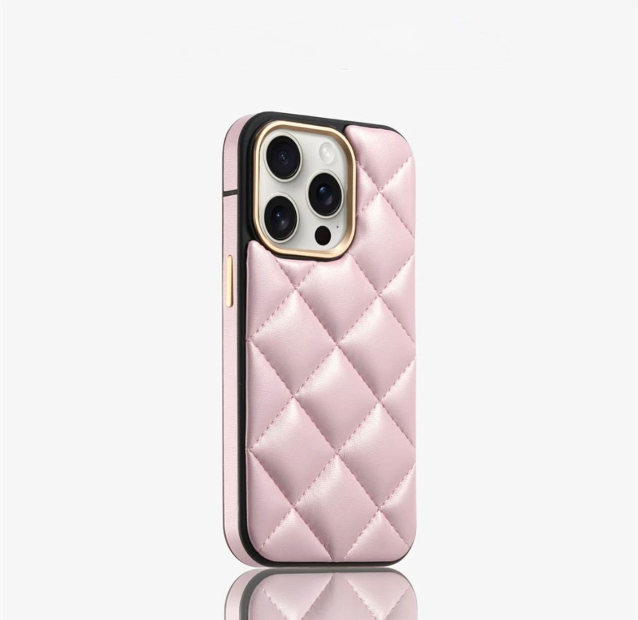 premium quilted leather case  For iphones