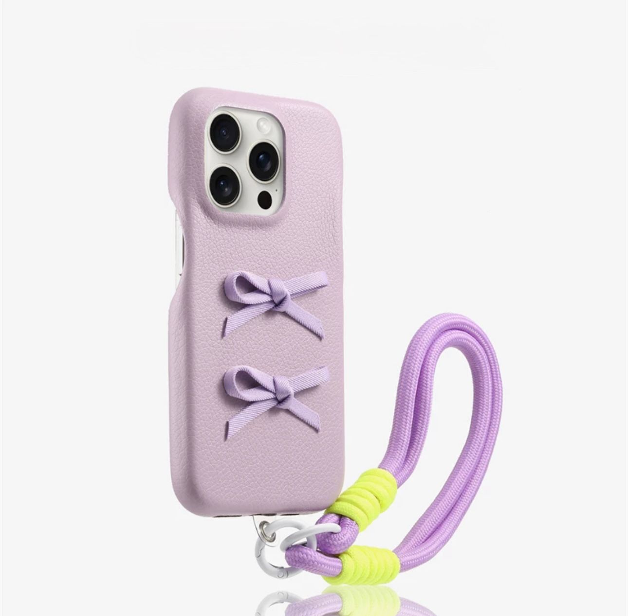 Bow case with charms For Iphones