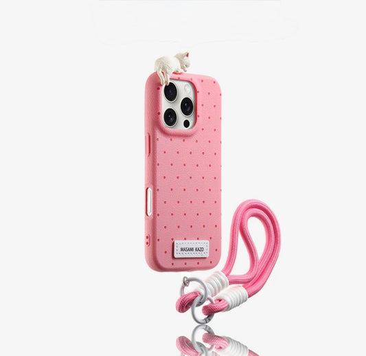 Cat with dot case For Iphones