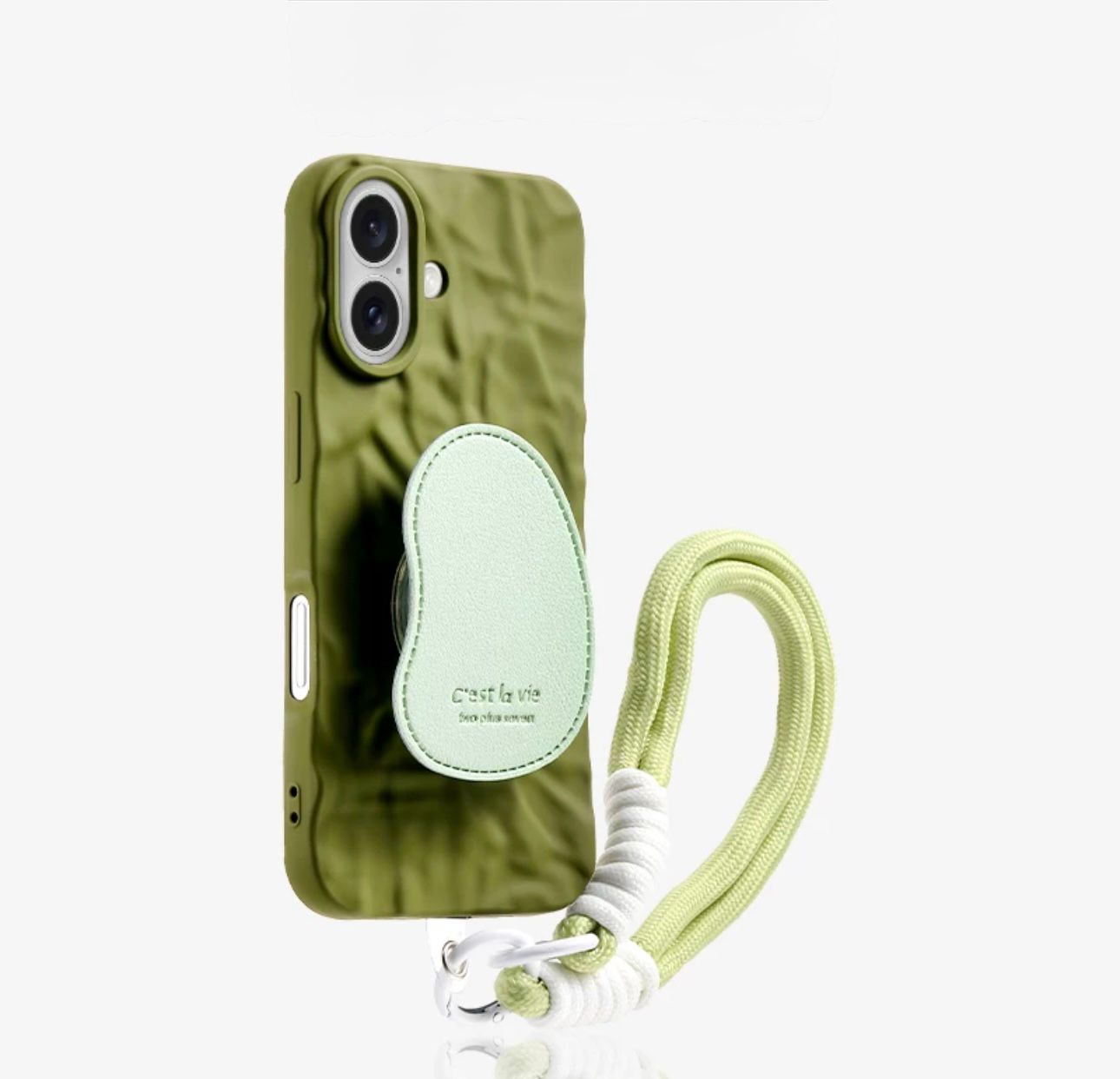 Black Wave Flower Case
 Case with grip For iPhones